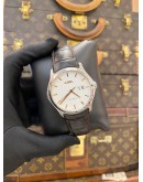 2016 EBEL CLASSIC HEXAGON BIG DATE REF E9306F51 WHITE DIAL 41MM AUTOMATIC WATCH