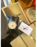 2016 EBEL CLASSIC HEXAGON BIG DATE REF E9306F51 WHITE DIAL 41MM AUTOMATIC WATCH