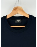 (LIKE NEW) FENDI LOGO PRINT T-SHIRT IN BLACK WITH BROWN