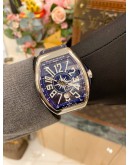 (BRAND NEW) 2024 FRANCK MULLER VANGUARD REF YACHTING V41 SC DT YACHTING SUNBURST BLUE DIAL 45MM AUTOMATIC WATCH -FULL SET-