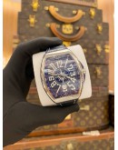 (BRAND NEW) 2024 FRANCK MULLER VANGUARD REF YACHTING V41 SC DT YACHTING SUNBURST BLUE DIAL 45MM AUTOMATIC WATCH -FULL SET-