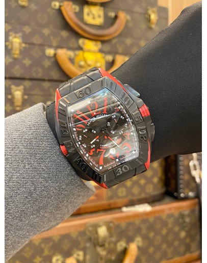 2013 FRANCK MULLER CONQUISTADOR GPG GRAND PRIX TITANIUM CHRONOGRAPH REF 9900CC BLACK DIAL 48MM AUTOMATIC WATCH -FULL SET-