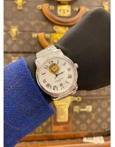 (UNUSED) 2024 FREDERIQUE CONSTANT HEART BEAT UNISEX REF FC-315M4P6B WHITE OPENWORK ROMAN NUMERALS DIAL 40MM AUTOMATIC WATCH