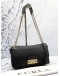 FURLA JULIA SHOULDER BAG IN BLACK LEATHER 
