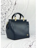 GIVENCHY HDG TOP HANDLE BAG WITH SHOULDER STRAP IN DARK BLUE LEATHER