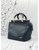 GIVENCHY HDG TOP HANDLE BAG WITH SHOULDER STRAP IN DARK BLUE LEATHER