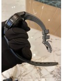 (UNUSED) 2022 GRAHAM CHRONOFIGHTER OVERSIZE GREEN FLASH DIAL WITH YELLOW ARABIC NUMERALS 47MM AUTOMATIC WATCH -FULL SET-