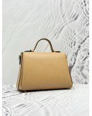 (LIKE NEW) GUCCI INTERLOCKING G TOP HANDLE AND SHOULDER BAG IN BEIGE CALFSKIN LEATHER