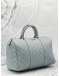 GUCCI MEDIUM JOY BOSTON TOP HANDLE BAG IN LIGHT BLUE GG GUCCISSIMA LEATHER