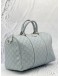 GUCCI MEDIUM JOY BOSTON TOP HANDLE BAG IN LIGHT BLUE GG GUCCISSIMA LEATHER