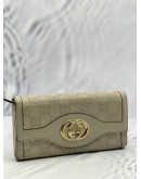 GUCCI INTERLOCKING G WALLET IN BEIGE GUCCISSIMA LEATHER 