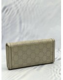 GUCCI INTERLOCKING G WALLET IN BEIGE GUCCISSIMA LEATHER 