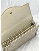 GUCCI INTERLOCKING G WALLET IN BEIGE GUCCISSIMA LEATHER 