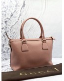 GUCCI DOLLAR GG CHARM DOME SATCHEL BAG IN PINK CALFSKIN LEATHER 