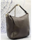 GUCCI BAMBOO SHOULDER BAG IN DARK BROWN LEATHER