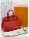 (LIKE NEW) HERMES BIRKIN 35 IN RED TOGO LEATHER -FULL SET-