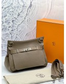 (LIKE NEW) HERMES JYPSIERE 31 IN ETOUPE CLEMENCE LEATHER -FULL SET-
