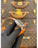 (LIKE NEW) HERMES CLIPPER REF CP2.810 GREY DIAL 39MM AUTOMATIC WATCH