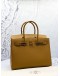 (BRAND NEW) 2021 HERMES BIRKIN 30 BAG IN MOUTARDE EPSOM LEATHER -FULL SET-