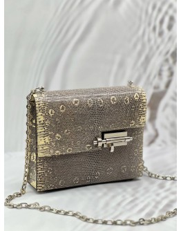 (CNY PROMO) (LIKE NEW) HERMES VERROU CHAINE MINI BAG IN OMBRE LIZARD 