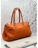 (CNY PROMO) HERMES ATLAS TOTE BAG IN ORANGE TOGO LEATHER 