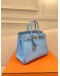 (UNUSED) HERMES BIRKIN 25 IN BLEU CELESTE EPSOM LEATHER