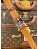 (LIKE NEW) 2020 HERMES HEURE H REF HH1.201 WHITE DIAL 21MM QUARTZ WATCH