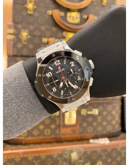 2023 HUBLOT BIG BANG STEEL CERAMIC CHRONOGRAPH REF 301.SB.131.RX BLACK DIAL 44MM AUTOMATIC WATCH