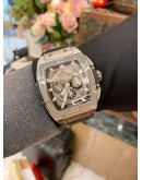 2023 HUBLOT SPIRIT OF BIG BANG TITANIUM REF 642.NX.0170.RX SKELETON DIAL 42MM AUTOMATIC WATCH