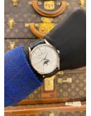 (UNUSED) 2022 JAEGER-LECOULTRE MASTER ULTRA THIN MOON FACE REF Q1368430 WHITE DIAL 39MM AUTOMATIC WATCH -FULL SET-