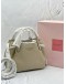 (BRAND NEW) KATE SPADE DUMPLING TOP HANDLE BAG IN BEIGE PEBBLED LEATHER