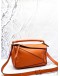 (LIKE NEW) LOEWE PUZZLE CROSSBODY BAG IN ORANGE CALFSKIN LEATHER