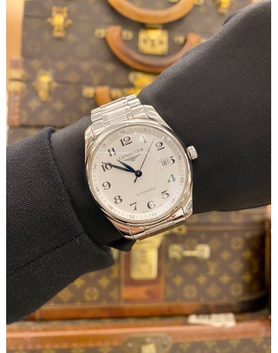 (LIKE NEW) 2022 LONGINES MASTER COLLECTION REF L2.793.4.78.6 WHITE DIAL 40MM AUTOMATIC WATCH -FULL SET-