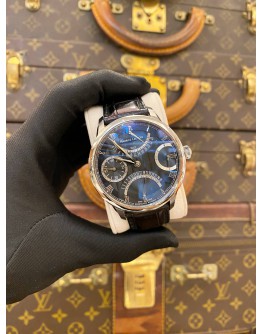 2017 MAURICE LACROIX MASTERPIECE DOUBLE RETROGRADE GMT REF MP6578-SS001-331 BLACK DIAL 43MM AUTOMATIC WATCH -FULL SET-