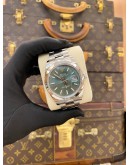 (UNUSED) 2025 ROLEX DATEJUST 41 REF 126300 MINT GREEN DIAL 41MM AUTOMATIC WATCH -FULL SET-