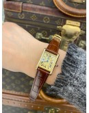 CARTIER TANK VERMEIL MUST DE REF 2415 SILVER DIAL 22MM X 30MM QUARTZ WATCH