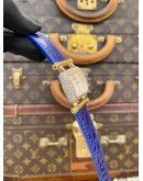 (UNUSED) AP AUDEMARS PIGUET DEVA 18K 750 YELLOW GOLD FACTORY DIAMOND REF 67421BA MOTHER OF PEARL DIAL 25MM QUARTZ WATCH