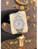 ROLEX DATEJUST 31 DIAMOND BEZEL REF 68240 WHITE ROMAN NUMERALS DIAL 31MM AUTOMATIC WATCH 