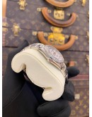 ROLEX DATEJUST 31 DIAMOND BEZEL REF 68240 WHITE ROMAN NUMERALS DIAL 31MM AUTOMATIC WATCH 