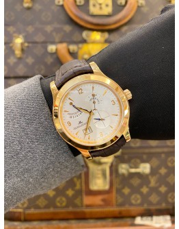 (LIKE NEW) 2017 JAEGER-LECOULTRE MASTER EIGHT DAYS 18K 750 ROSE GOLD REF 146.2.17 WHITE DIAL 41.5MM X 50MM AUTOMATIC WATCH 