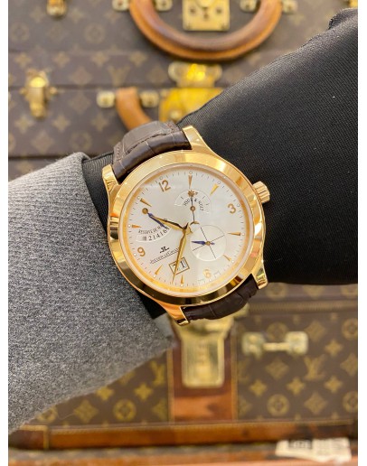 (LIKE NEW) 2017 JAEGER-LECOULTRE MASTER EIGHT DAYS 18K 750 ROSE GOLD REF 146.2.17 WHITE DIAL 41.5MM X 50MM AUTOMATIC WATCH 