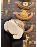 (LIKE NEW) 2017 ROLEX DATEJUST 31 18K 750 YELLOW GOLD JUBILEE FACTORY DIAMOND REF 178383 MOTHER OF PEARL DIAMOND DIAL 31MM AUTOMATIC WATCH -FULL SET-