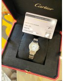 2005 CARTIER SANTOS OCTAGON REF 0906 WHITE DIAL 24MM X 31MM AUTOMATIC WATCH