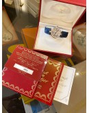 2003 CARTIER VENDOME MUST DE REF 1850 SILVER ROMAN NUMERALS DIAL 24MM QUARTZ WATCH -FULL SET-