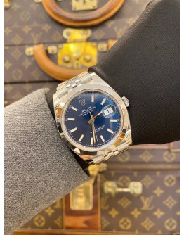 (BRAND NEW) 2025 ROLEX DATEJUST 41 JUBILEE REF 126300 BLUE DIAL 41MM AUTOMATIC WATCH -FULL SET-