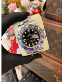 (LIKE NEW) 2013 ROLEX GMT-MASTER II BATMAN REF 116710 BLACK DIAL 40MM AUTOMATIC WATCH -FULL SET-