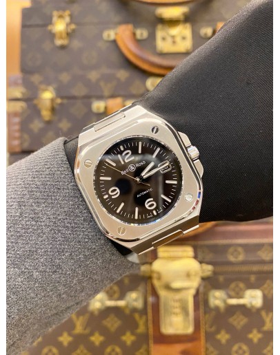 (LIKE NEW) 2021 BELL & ROSS DIVER BR05 BLACK DIAL 40MM AUTOMATIC WATCH -FULL SET-