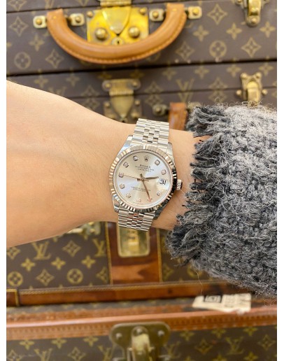 (BRAND NEW) 2026 ROLEX DATEJUST 31 DIAMOND JUBILEE REF 278274 SILVER DIAMOND DIAL 31MM AUTOMATIC WATCH -FULL SET-
