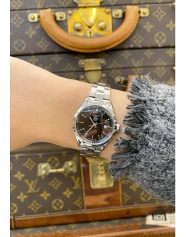 2015 TAG HEUER CARRERA LADY REF WV1414 BLACK DIAL 27MM QUARTZ WATCH -FULL SET-