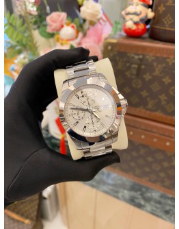 (LIKE NEW) 2020 LONGINES CONQUEST CHRONOGRAPH REF L3.662.4 WHITE DIAL 41MM AUTOMATIC WATCH